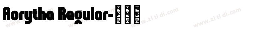 Aorytha Regular字体转换